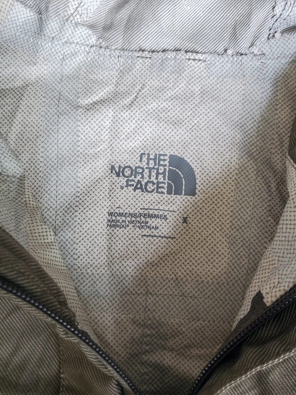 The North Face Womens Hooded Shell Jacket — Olive Brown